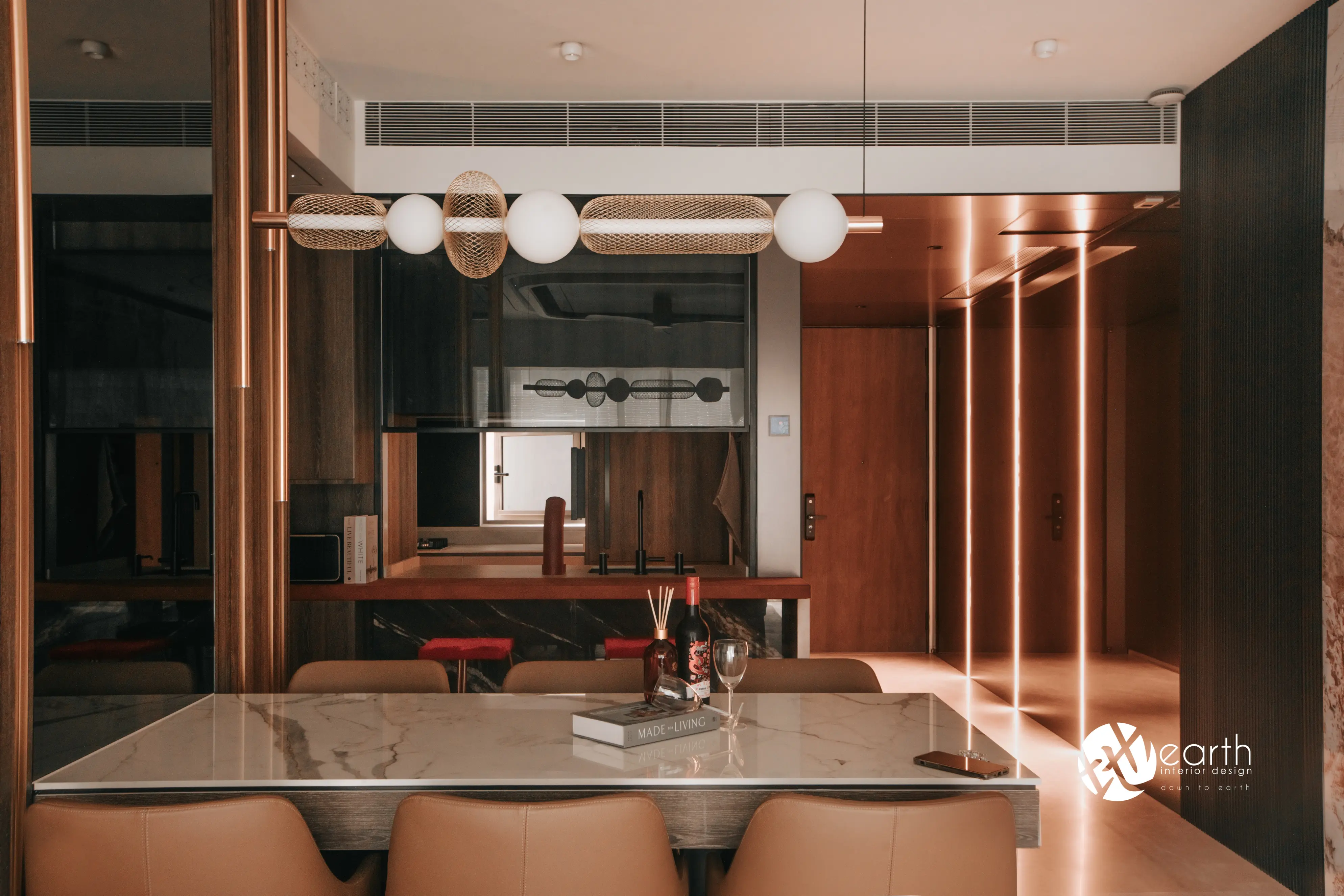 Harbourfront Avenue interior by Earth Interior Design