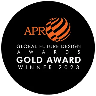 Global Future Design Awards 2023 Gold Award badge